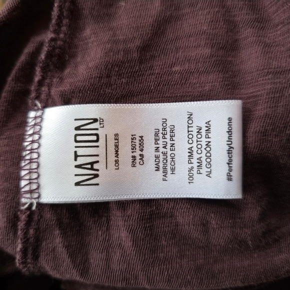 Nation LTD | Sasha Peasant Tee Pima Cotton L - Picture 10 of 13